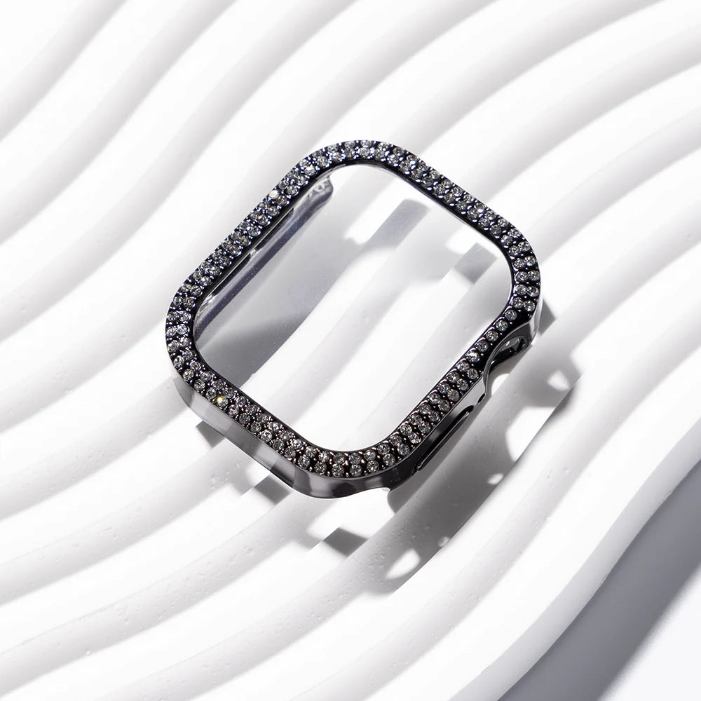 כיסוי CRYSTELLE נוצץ עם זכוכית מחוסמת ל־Apple Watch