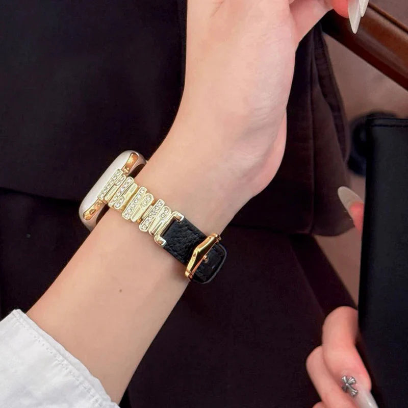 רצועת עור יוקרתית ל־ Apple Watch | ELEGANZA