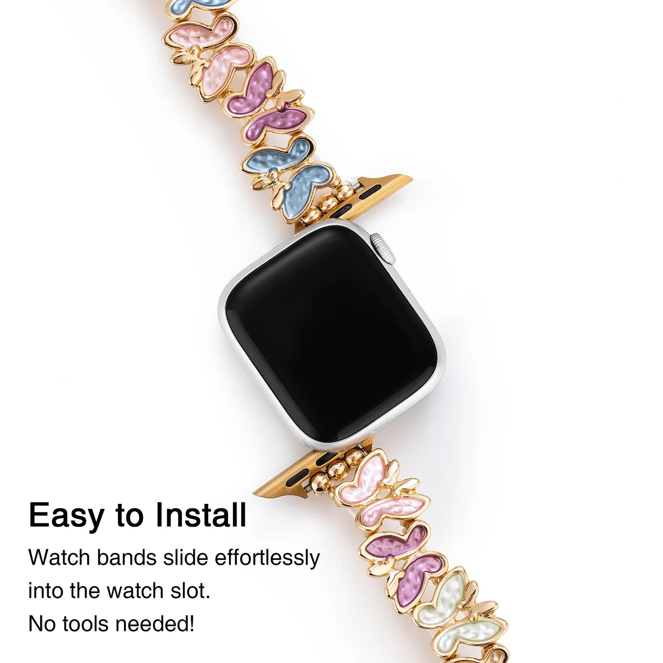 צמיד FLUTTER אלסטי עם פרפר ל־Apple Watch