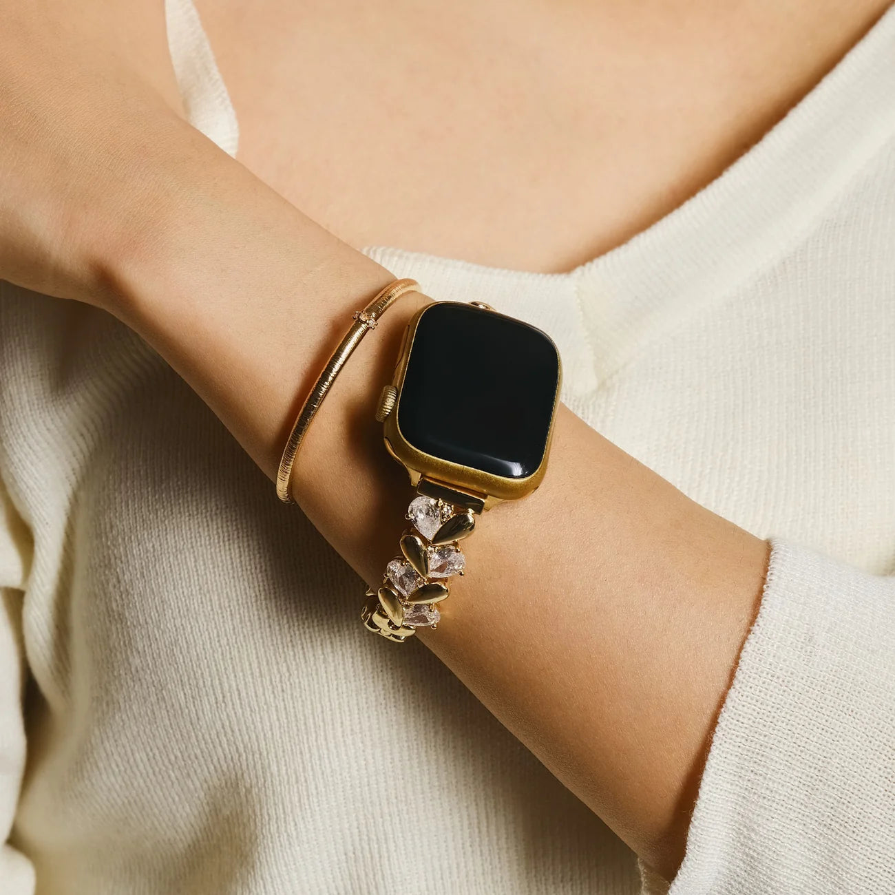 צמיד אהבה משובץ אבנים ל-Apple Watch